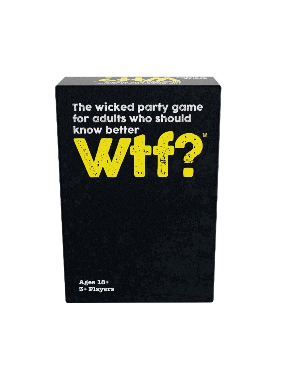 Wtf? The Wicked Party Game For Adults 18+ Black/Yellow Box